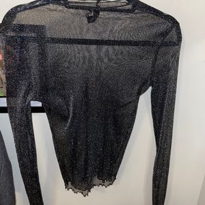 Sparkly sheer shirt